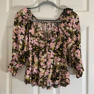 Free People Sweet Memories Floral Top XS